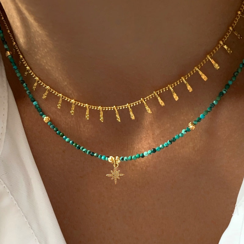 2023 Fashion Classic Stainless Steel Water Drop Chain Necklace Handmade High Quality Choker For Man Women Wild Minimalist Collar - Charlie Dolly