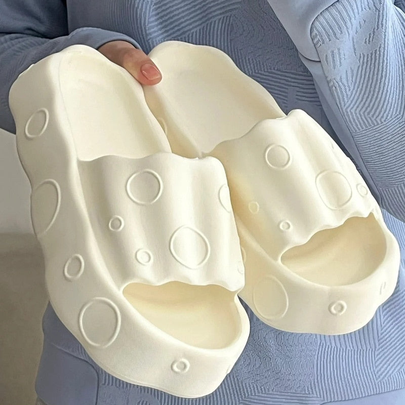 2023 Outdoor Home Sandals Women Slippers Summer Eva Outdoor Women's Slippers Soft Bottom Bubble Slippers Fashion Street Slides - Charlie Dolly