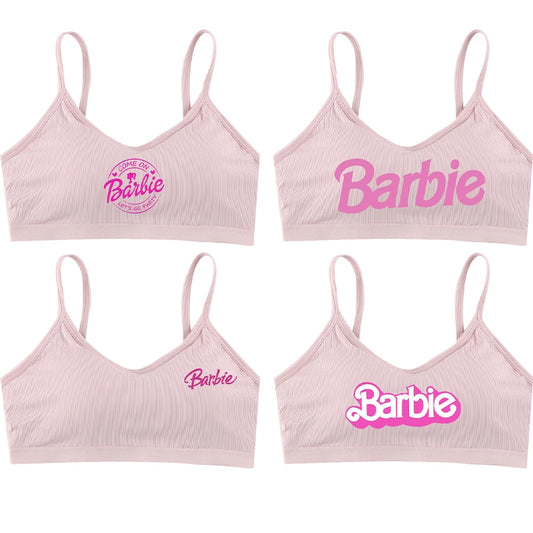 Sexy Barbie Girls Bra Underwear Kawaii Anime Ladies Sports Crop Tops Vest Women Breathable Sleeveless Camisole Bralette Gift Toy - Charlie Dolly