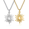 Hollow Sunflower Pendant Necklace Women's Necklace New Fashion Stainless Steel Jewelry Hip Hop Punk Accessories Wholesale - Charlie Dolly